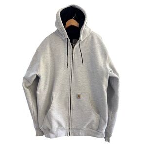 Vintage 1990s Carhartt Thermal Lined Hooded Jacket Made in USA Large Tall
